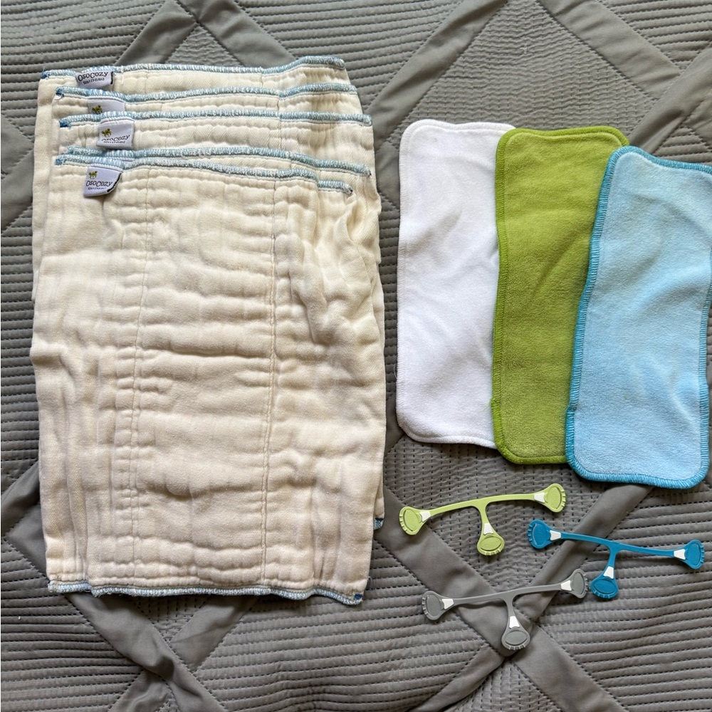 Prefold Diaper Lot - Cream